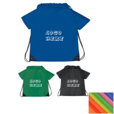 210D T-shirt Sports Drawstring Backpack 