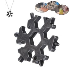 19 in 1 Snowflake Shaped Multi-tools w/ Necklace