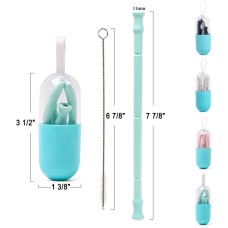 Silicone Drinking Straw Kit 