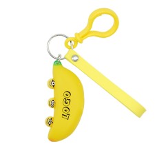 Banana Shaped Decompression Toy w/ Keychain 