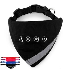Dog Bandanna W/ Collar and Reflective Strip 
