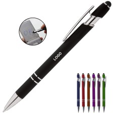 Metal Shell Ballpen w/ Stylus 