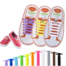COOLNICE Never Tie Silicone Shoelaces kit for Kids 