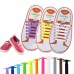 COOLNICE Never Tie Silicone Shoelaces kit for Kids