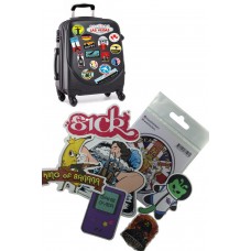 Vinyl Luggage Sticker Decal Set 