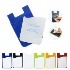 Silicone Phone Wallet With Screen Cleaner 