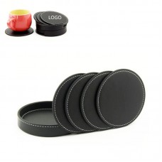 Leather Coaster Set 