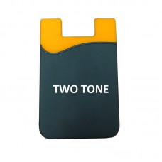 Silicone Two Tone Phone Wallet 