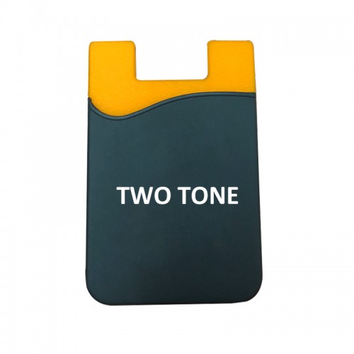 Silicone Two Tone Phone Wallet