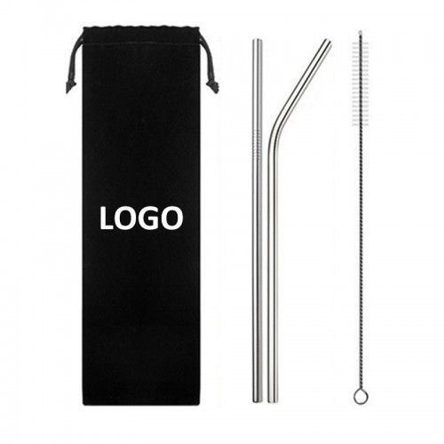 Stainless Steel Drinking Straw Set