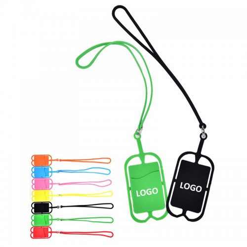 Silicone Lanyard With Phone Holder