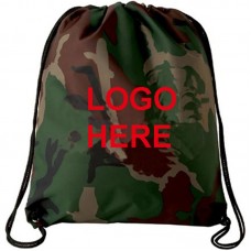 Camouflage Pattern Drawstring backpack 