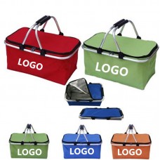 Folding picnic basket 