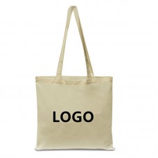 Natural Canvas Tote Bag With Handles 