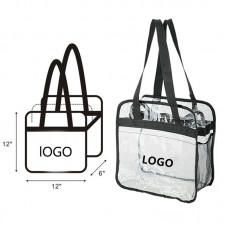 Zippered PVC Clear Tote 