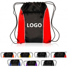 Drawstring Backpacks w/Front Zipper