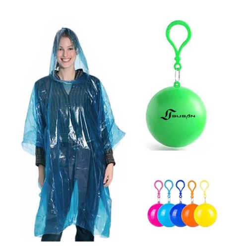 Disposable Unisex Poncho Protective Raincoat