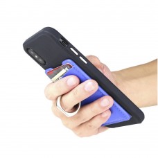 Silicone Card Holder With Metal Ring 