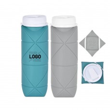 20oz Silicone Foldable Travel Sports Botttle 