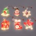 Snowman LED Ornament with Santa Hat