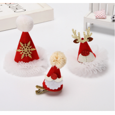 Blinky Mini Santa Hat Hair Clip - BLANK  Blinky Mini Santa Hat Hair Clip - BLANK