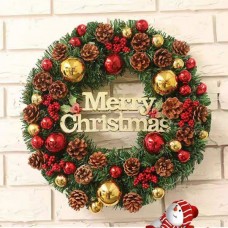 12 Inch Pine Cone Christmas Wreaths with LED Lights  12 Inch Pine Cone Christmas Wreaths with LED Lights