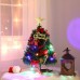 20 Inch Tinsel Decorative Christmas Tree with LED Lights
